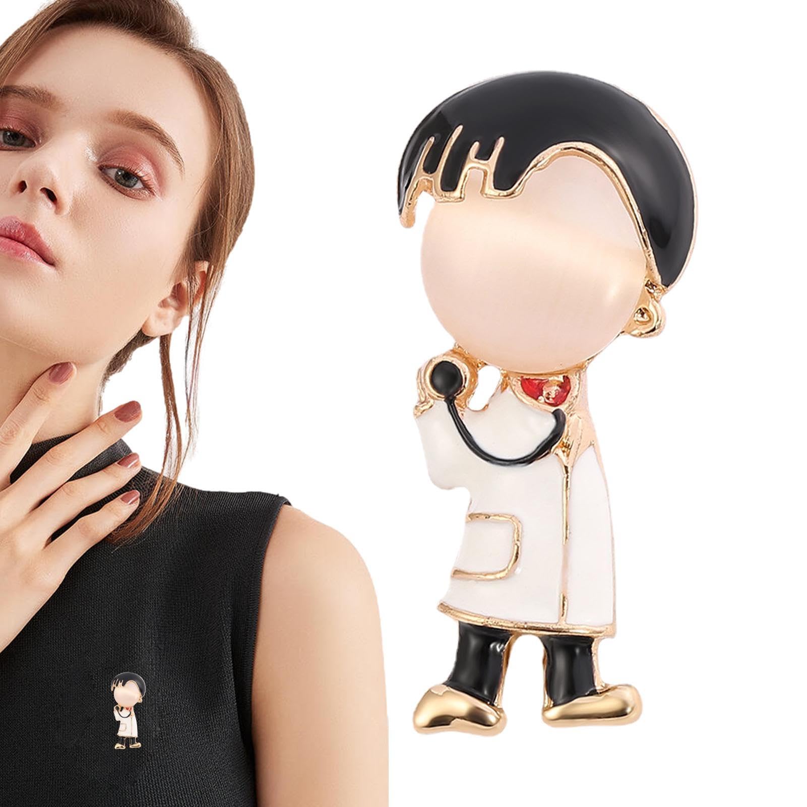 ナース＆ドクター モチーフ ブローチ ピンズ 医療従事者 看護師 医師 ナース＆ドクター モチーフ ブローチ ピンズ 医療従事者 看護師 医師